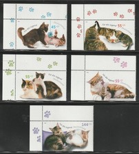 M 112) BRD 2006 Mi# 2402-06 **: Katzen, -Pfoten