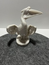 vintage Karl Ens Porzellan Figur Pelikan Volkstedt selten