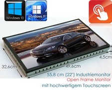 55,8cm 22" OPEN FRAME TOUCHSCREEN MONITOR DISPLAY 1680x1050 16:10 WINDOWS 10 11