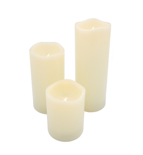 Led outdoor kerze 3er set - led, 20