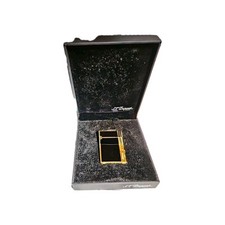 Dupont Feuerzeug Gatsby in schwarz, Full Set, Revisioniert & Gereinigt, Top?