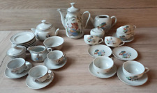 Schönes altes Kinder / Puppen Geschirr Service Porzellan Konvolut