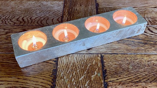 Kerzenhalter silberfarbe - kerzenhalter,