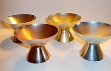 Eisbecher Alu eloxiert Aluminium Eisschale verschied. Farben 4 St. DDR Osttalgie