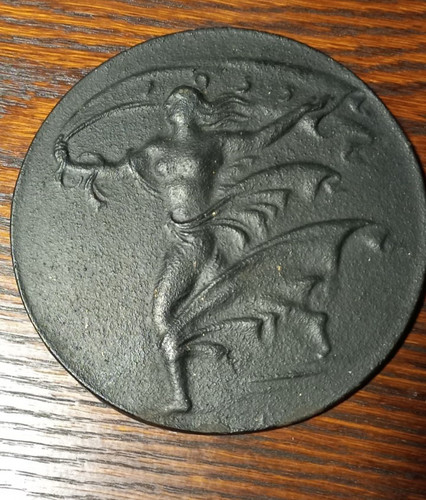 Antike runde wandplakette - runde, aus