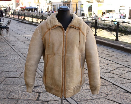 Herren bomber lammfell