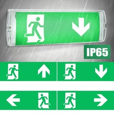 LED Notleuchte Fluchtwegleuchte Notbeleuchtung Notausgang Exit Notlicht Mit Akku