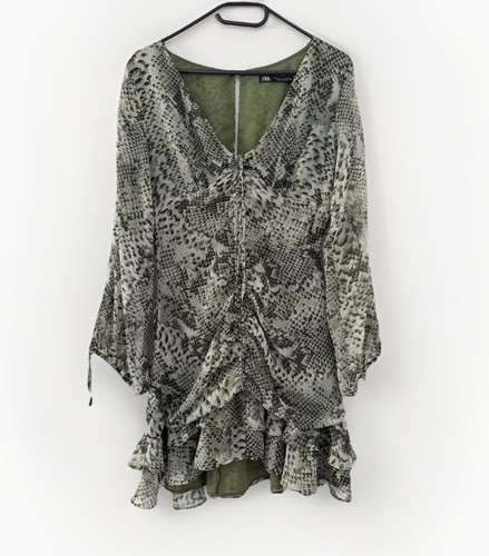 Zara damen kleid chiffon m - damen, gr.m