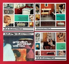 4 x DDR Reklame Prospekt 1965 - 73 IKA ELECTRICA Staubsauger    ( F23034