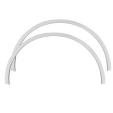 Abdeckleiste aus Kunststoff Weiß für runde Fenster