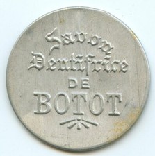 Briefmarke Monnaie Levallois-Perret Zahnpasta De Botot 10 Cent Rot