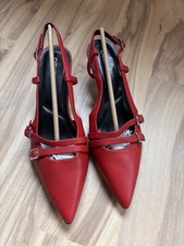 Rote slingbacks pumps - rote, gr.39