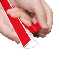 Zierleiste 3 m selbstklebend Gummi flexibel Wand Ecke Badweiß Dekoration