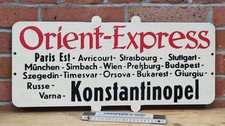 Altes Zuglaufschild ORIENT-EXPRESS 60,8 x 25cm