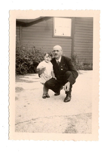 Vintage foto mann mit kind - kind, –