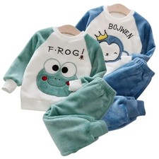 Kinder Pyjama Set Flanell Samt
