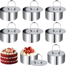 Backringe Edelstahl Set 8cm