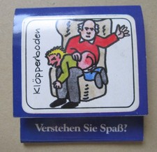 Streichholzheft - Feuer und Spaß Sanha Verstehen Sie Spaß Klöpperboden Rohrbock