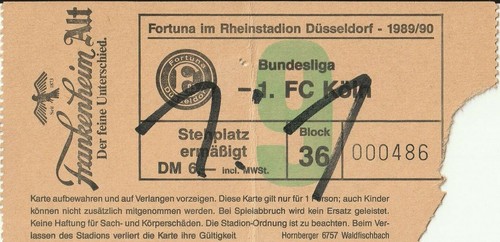 Ticket fortuna düsseldorf - fortuna, 1
