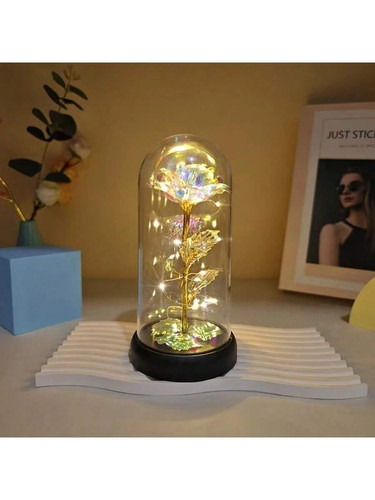 Leuchtrose glas led - leuchtrose,
