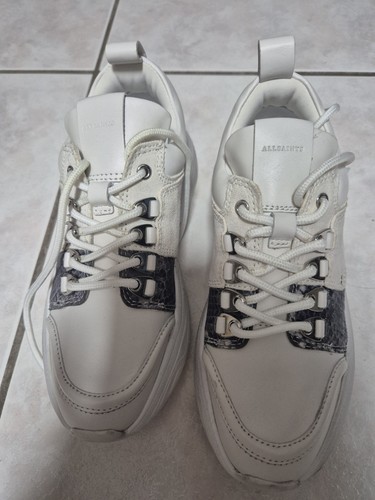 All saints leder sneaker weiß - all,