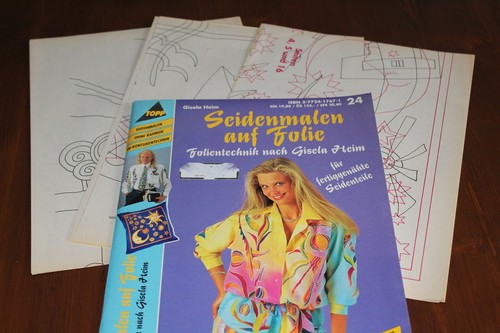Seidenmalen auf folie - auf,