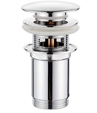 GRIFEMA G104 Metall Waschbecken Ablaufgarnitur, Schlitz Bad Waschbecken Abflussstopfen 