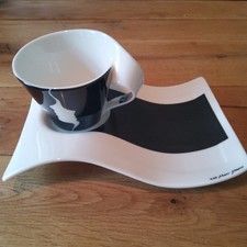 Villeroy & Boch New Wave Cappuccino Tasse mit Unterteller