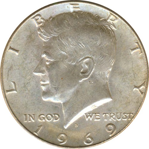 Usa half dollar 1969 - 1969, john