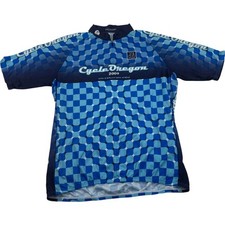 SUGOI Cycle Oregon 2009 Radtrikot blau kariert Herren XL
