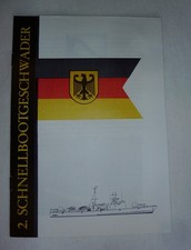 Broschüre, 2. SCHNELLBOOTGESCHWADER, gold  ,Bundesmarine, Bilder+ Chronik