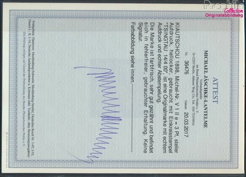 Briefmarken kiautschou - kiautschou, (china)