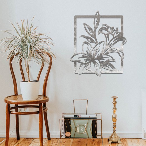 Moderne metallkunst wandbehang - moderne,