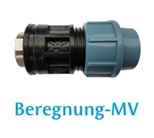 PP Kupplung Übergang PE Rohr