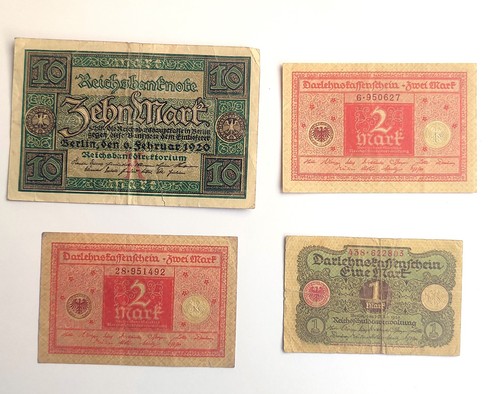 1920 geldscheine papiergeld - 1920,