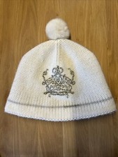 Prosport Strickmütze mit Fellbommel, Fb. weiß, Gr. Einheitsgröße