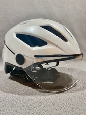 ABUS Pedelec 2.0 weiß - Fahrradhelm inkl. Beleuchtung Visier Helm e Bike