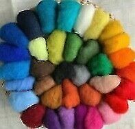 FILZWOLLE im Vlies Merinowolle Märchenwolle 35 Farben zur Auswahl Filzen