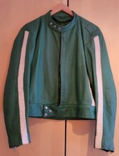 Lederkombi Herren 2 teilig mit weissen Streifen