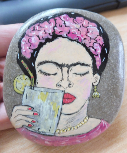 Bemalter stein frida - bemalter, stein🌷frida