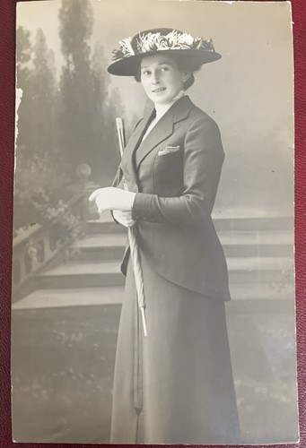 Original foto postkarte dame - original,