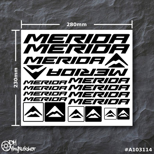 Merida stickersatz schwarz - merida,