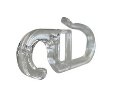 rewagi® 10 Überklipshaken Faltenlegehaken Gardinenhaken Transparent 5mm 6mm 12mm