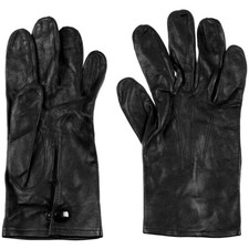 Original Britische Armee Lederhandschuhe ungefüttert BW Handschuhe Army Schwarz