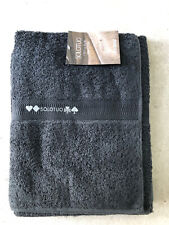 ZUCCHI  Solo Tuo Badetuch unbenutzt Saunatuch Hamamtuch grau bestickt 90x 180 cm
