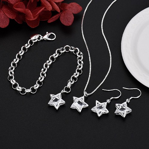 3tlg schmuck set - 3tlg., set,