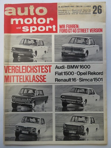 Auto motor sport 1966 - sport, 26/1966,