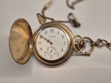 Waltham Taschenuhr Modell 1897 mit Sprungdeckel 15 Jewels Handaufzug