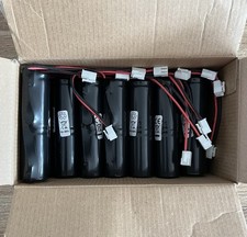 15x Notleuchtenakku NiMH 2,4V 4000mAh L1x2Baby Cmit150mmKabel 0,75mm² und Stecke