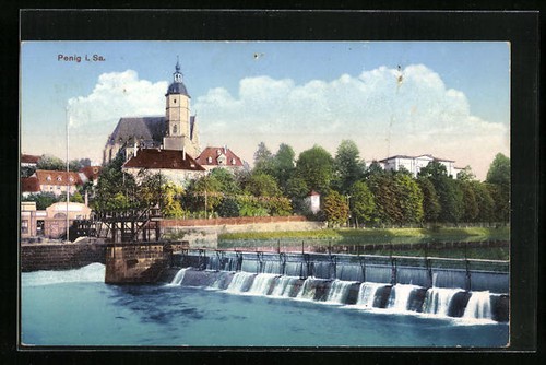 Penig wehr und kirche - sa.,,
